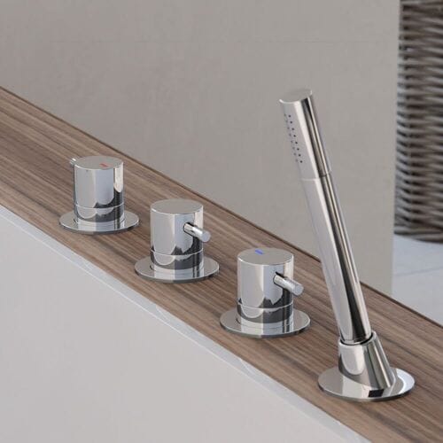 Steinberg series 100 4-hole bath rim faucet 100.2480
