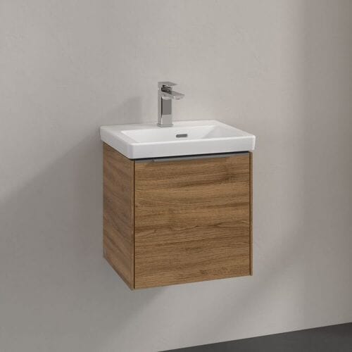 Villeroy & Boch Subway 3.0 vanity unit 42.3 cm, 1 door right, handle glossy C58200RH
