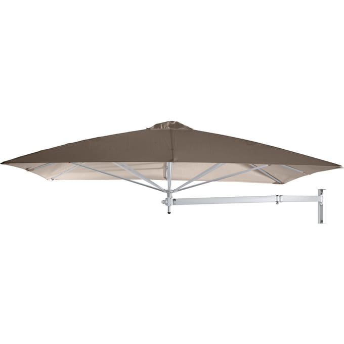 Umbrosa Paraflex NEO Wandparasol vierkant - taupe - 230 cm