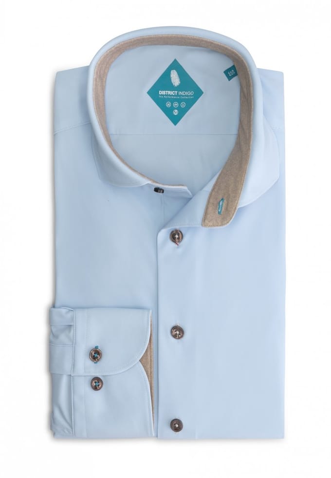District Indigo Performance Overhemd Lightblue (7.32.025.739 - 017)