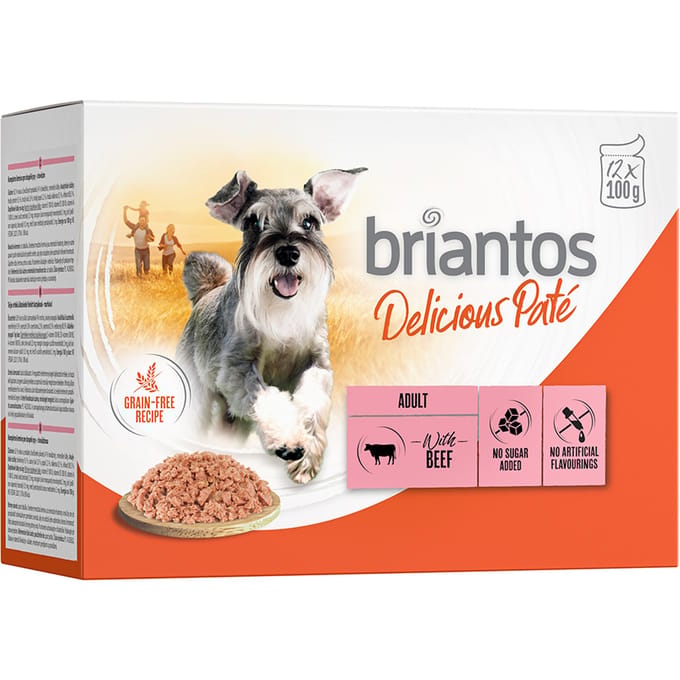 Voordeelpakket Briantos Delicious Paté 48 x 100 g - Rund