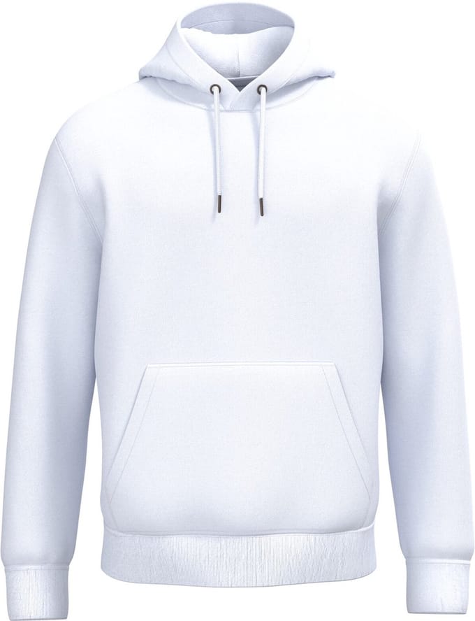 Native Spirit Ecologische uniseks sweater met capuchon NS444 - White - M