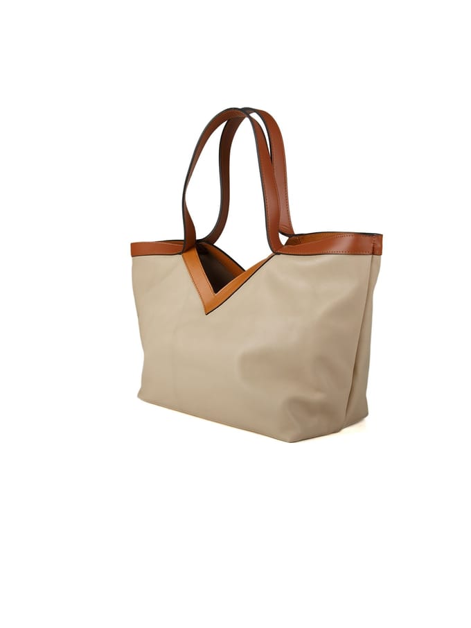 Giulia Monti Handtas Beige Lichtbruin