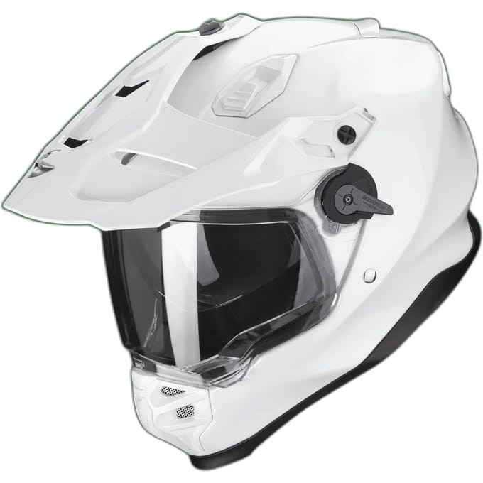 Scorpion ADF-9000 Air Solid Parelwit Adventure Helm - Helm