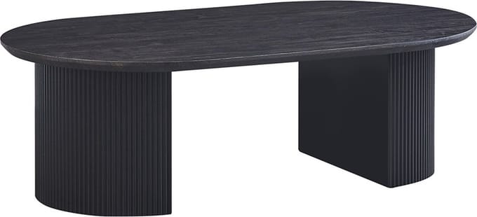 Interiax Salontafel 'Rayan' 120 cm Ovaal Decor Donkerbruin