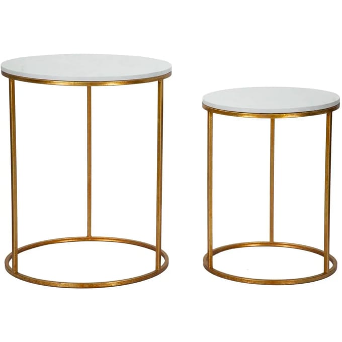 Tafel Simply Marble Couple Ø 52x63-42x53