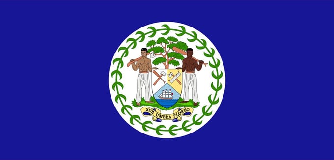 Vlag Belize 70x100cm