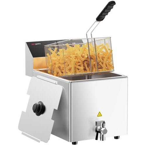 GGM Gastro Elektro Fritteuse - 12 Liter - 3,25 kW - mit Ablasshahn