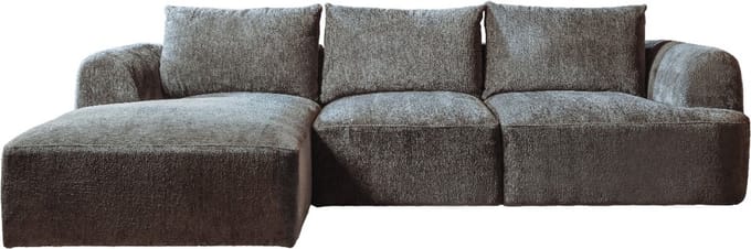 Tower living canterbury 2,5-ar + chaise l - mona 464 cement grey