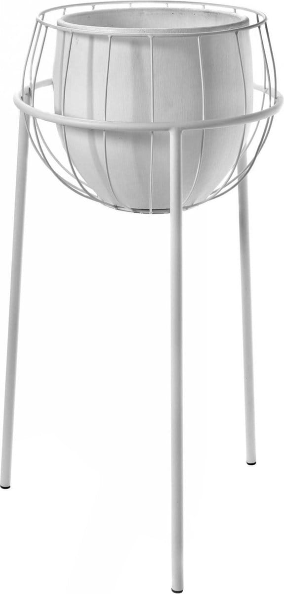 Serax Cage Plantenbak Staand Inclusief Pot Wit