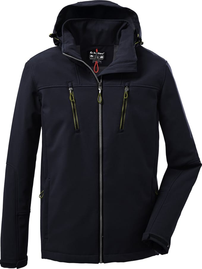 Killtec KOW 163 Men Softshell Jacket - Softshell - Heren - Zwart - Maat M