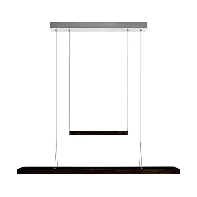 HerzBlut Amalia LED hanglamp, asteiken houtskool