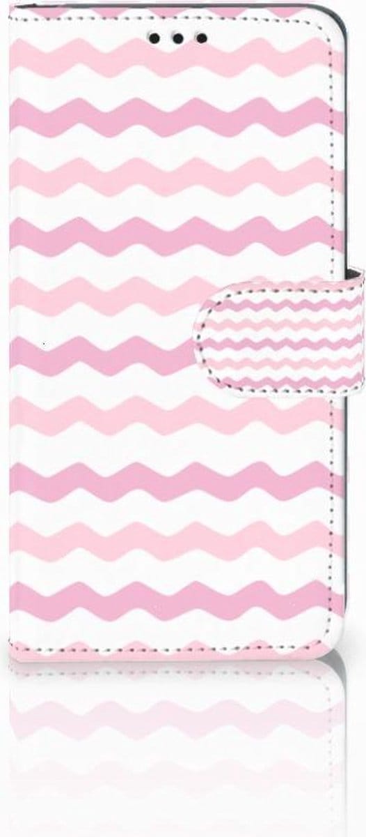 Samsung Galaxy S10 Telefoon Hoesje Waves Roze