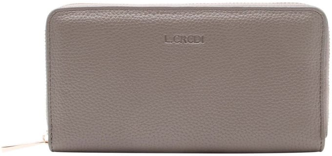 L.CREDI portemonnee Raphi Zip Around Wallet Taupe