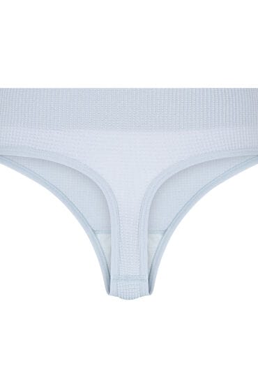 Hunkemöller Dames Lingerie Hoog uitgesneden string Dianne - Blauw - maat M