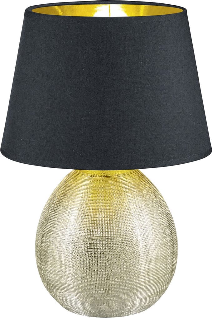REALITY LUXOR - Tafellamp - Goud - excl. 1x E27 4,9 W - Snoerschakelaar