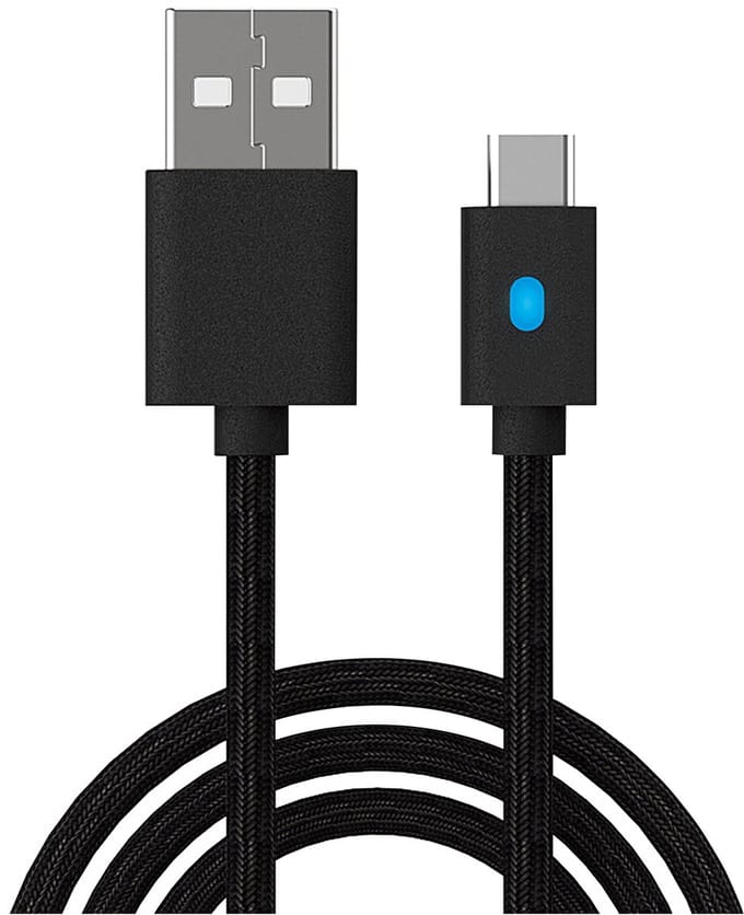 YONO Extra Lange Oplaadkabel geschikt voor PS5 Controller - Xbox - 3 Meter - Type-C Kabel - Oplader - Zwart
