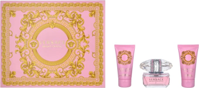 Versace Bright Crystal EDT Spray 50ml + Shower Gel 50ml + Body Lotion Gift Set 2023