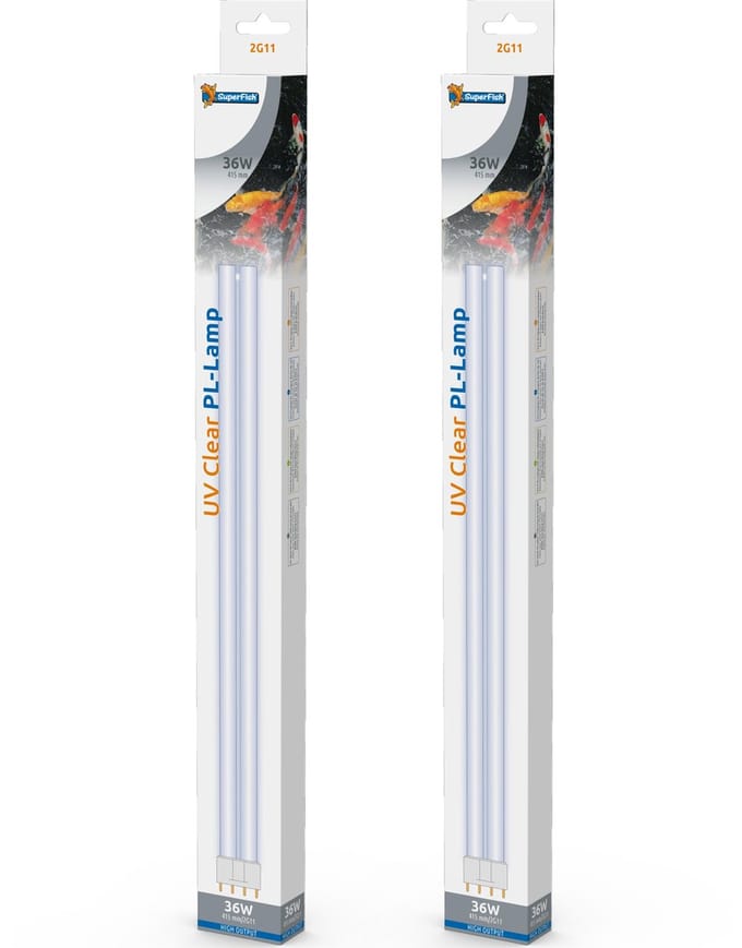 Superfish UV PL 36 watt vervangingslamp 2 stuks