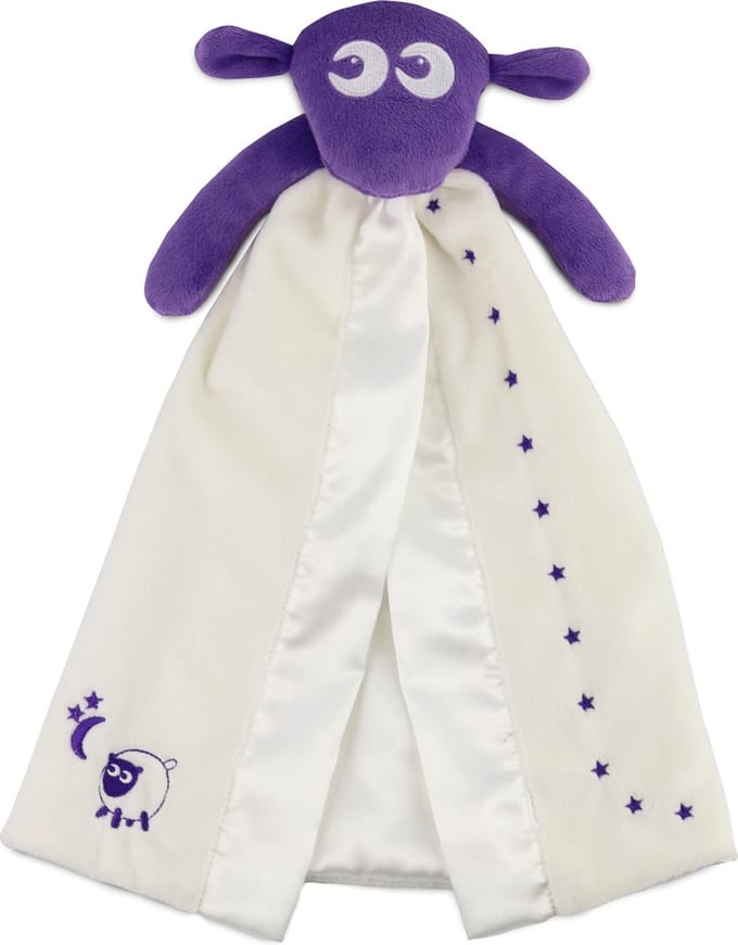Ewan het droomschaap -Baa Baa Blankie -knuffeldoekje-paars