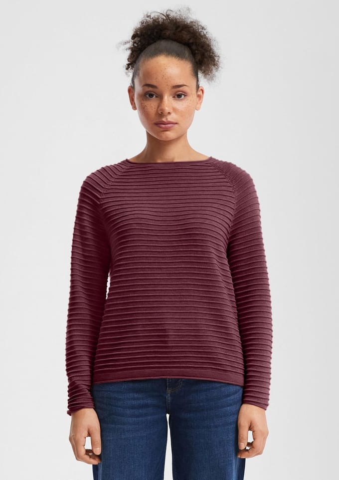 Q/S designed by - Dames pull - Maat S - Vrouwen - Rood - polyester