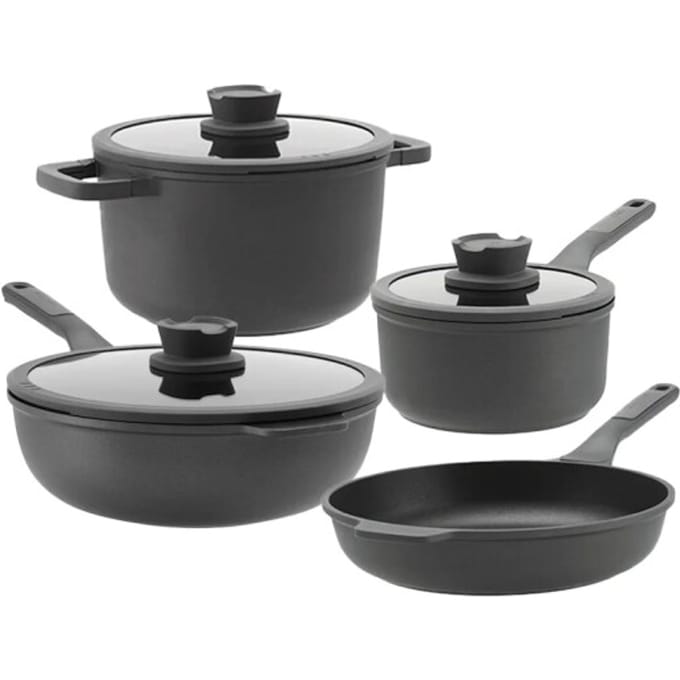 BergHOFF Pannenset leo stone 4 delig geschikt voor downdraft