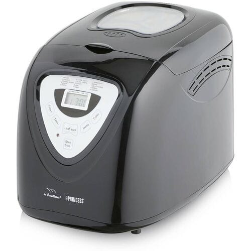 Princess Broodbakmachine 152009 - Timer - Digitaal scherm - 15 bakprogramma’s - Glutenvrij Programma - 900 Gr - 600 Watt - Zwart/Zilver