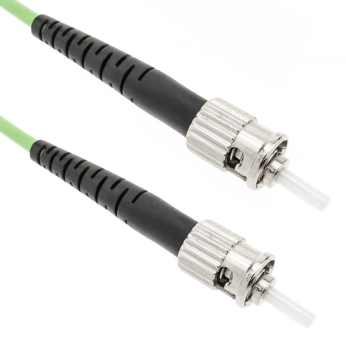 BeMatik - OM5 multimode simplex 50µm / 125µm ST / PC naar ST / PC 100 Gb glasvezelkabel