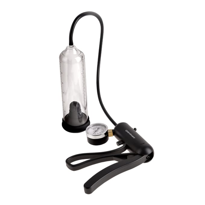 Pipedream - Pump Worx Pro-Gauge Power Pump - Pumps Penis Transparant
