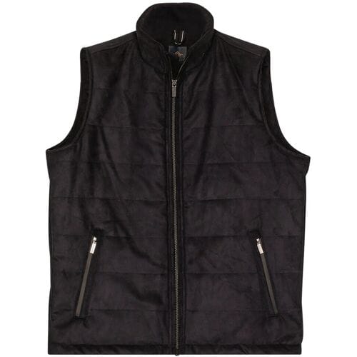 Baileys Body-Warmer High Neck Zipped Sidepockets Suede Look Navy / male