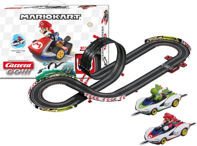 Carrera Go!!! Racebaan - GO!!! Mario Kart™ - P-Wing - Mario vs. Yoshi - 4,9m
