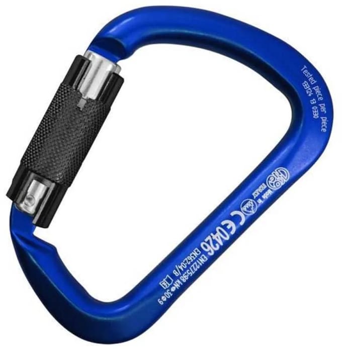 Kong Italy X-large Alu Karabijnhaak Blauw