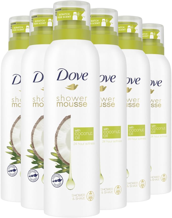 Dove - Shower Mousse - Coconut Oil - 6 x 200 ml