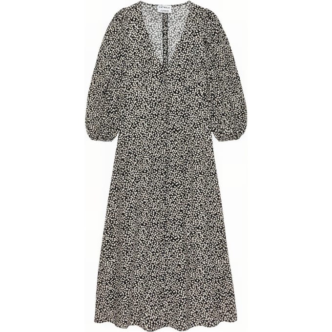 Catwalk Junkie Dr Dawn Flowers Maxi Black Taglia: S | Abiti Midi Outlet | Donna | Nero