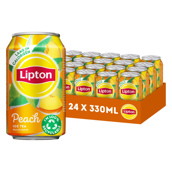 Frisdrank Lipton Ice Tea peach blik 330ml