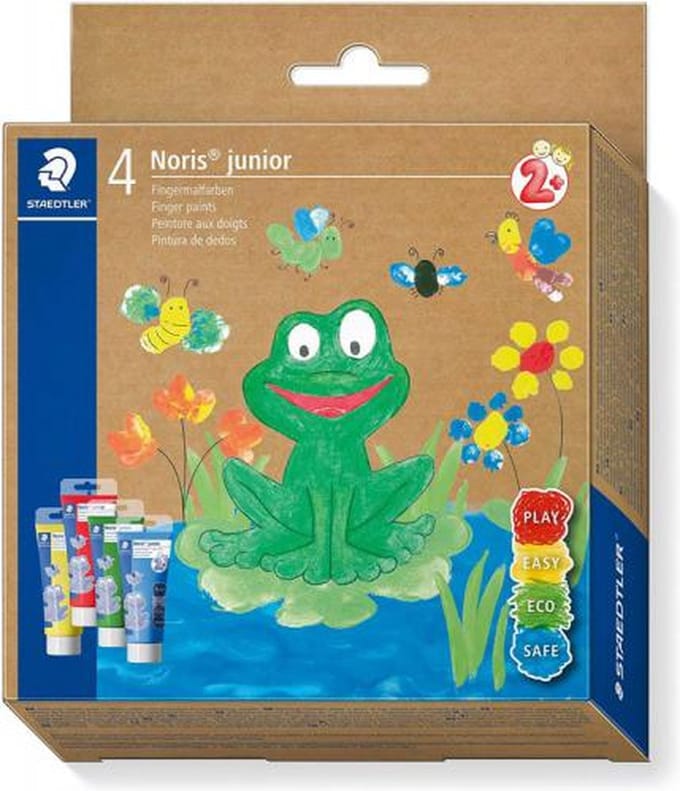 STAEDTLER Noris vingerverf - Set met 4 kleuren