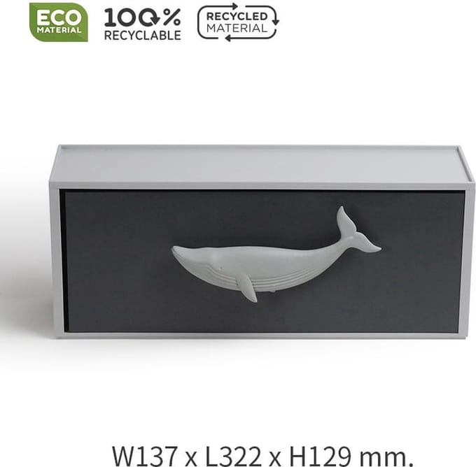 Qualy - Ladekast 1 Rack (1 Lade) “Ocean Drawer Rack (1 Drawer)” W137 × L322 × H129 mm