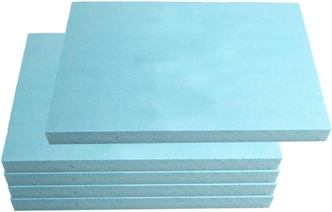 Schuimblokken - Knutselplank - Modelbouw - Hoge Dichtheid - 30x20x1cm - Blauw