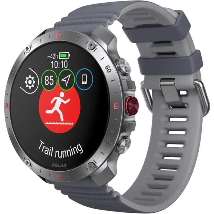 Polar Grit X2 Pro Premium Outdoor Smartwatch, Stone Grey S/L