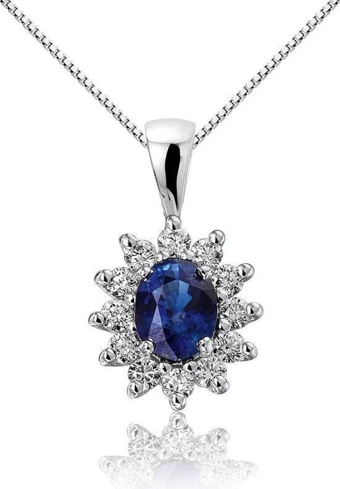 Montebello ketting Matthiola - Zilver Gerhodineerd - 10x17mm - 45cm