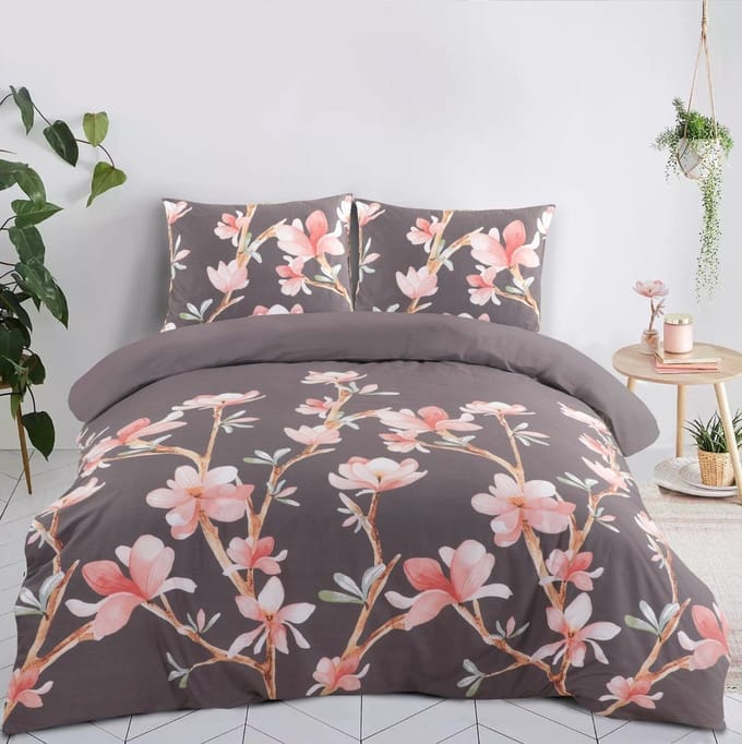 Papillon Esmee Dekbedovertrek - Eenpersoons - 140X200/220cm - Grijs