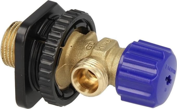 Geberit universal water connection with angle valve for concealed cisterns
