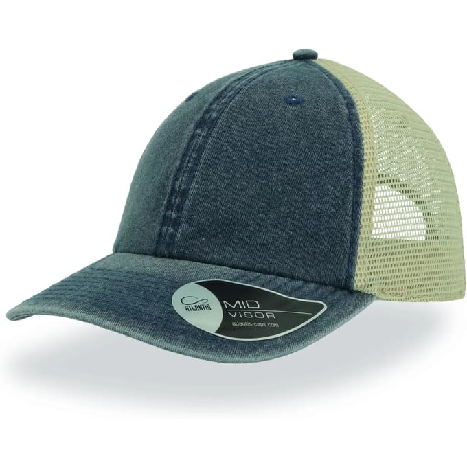 Atlantis Headwear Case Cap AT667 - NAVY/STONE - One size