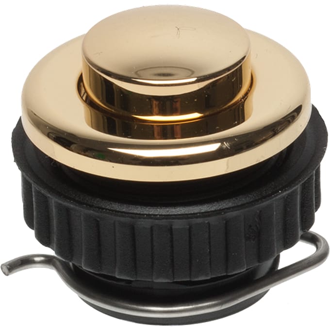 Grothe 62025 Belknop 1-voudig Goud 12 V/1,5 A