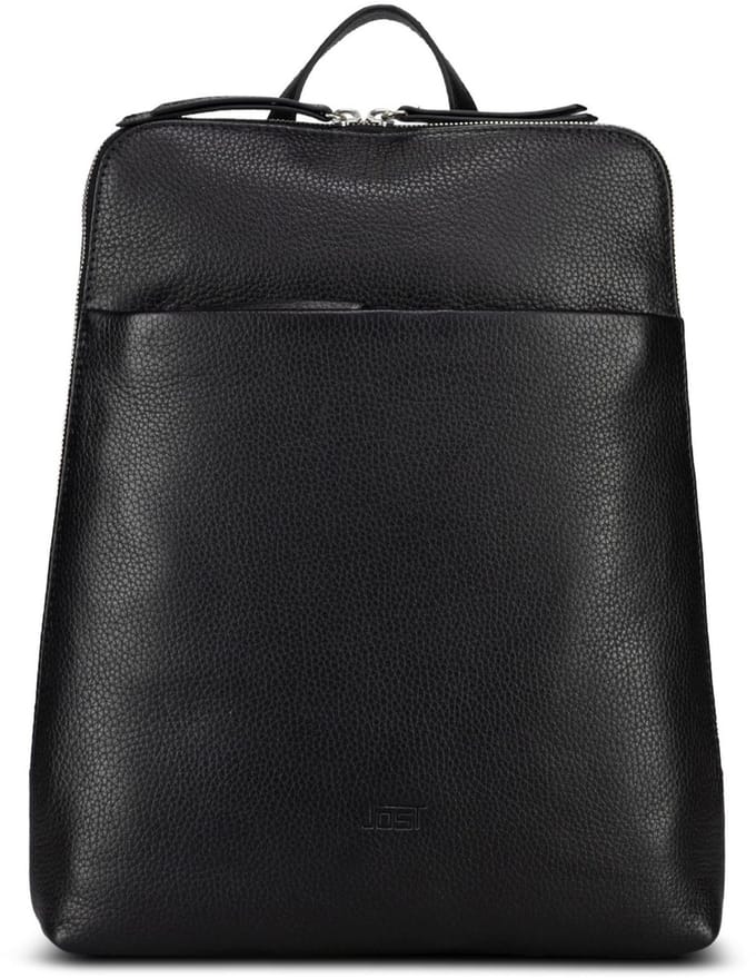 JOST Leren vrijetijdsrugzak rugzak Vika Backpack Black zwart