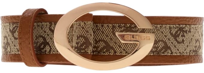 GUESS riem Camden Pant Belt H30 W105 Latte Logo / Cognac bruine