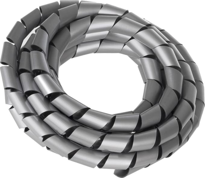 Kabel organizer Spiraal Draadwikkeling 3m MCTV-687S zilver Maclean