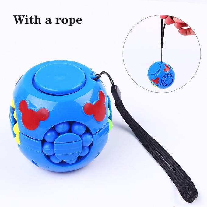 Mode Fidget Spinner Rubik's Cube Grappig Roterende Magische Kubus Kinderen Puzzel Speelgoed Geschenken Stress Relief 1Pc