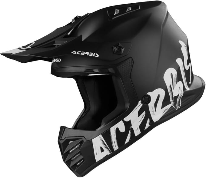 Acerbis Profile Junior Mat Zwart Kinder Crosshelm - Helm