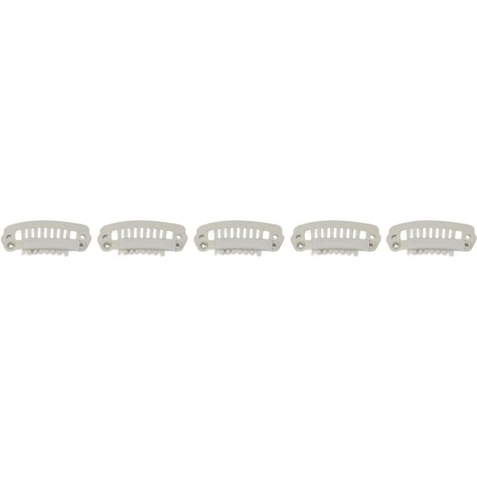 50 stuks Haarverlenging Clips Set Roestvrij Staal DIY 8 Tanden Snap Kam Pruik Clips Accessoires 1,1 inch beige